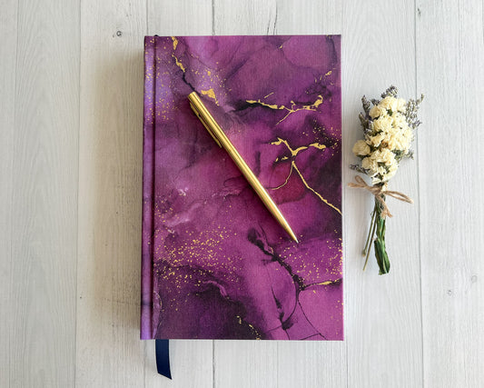 Gilded Twilight Classic Journal in Amaranth