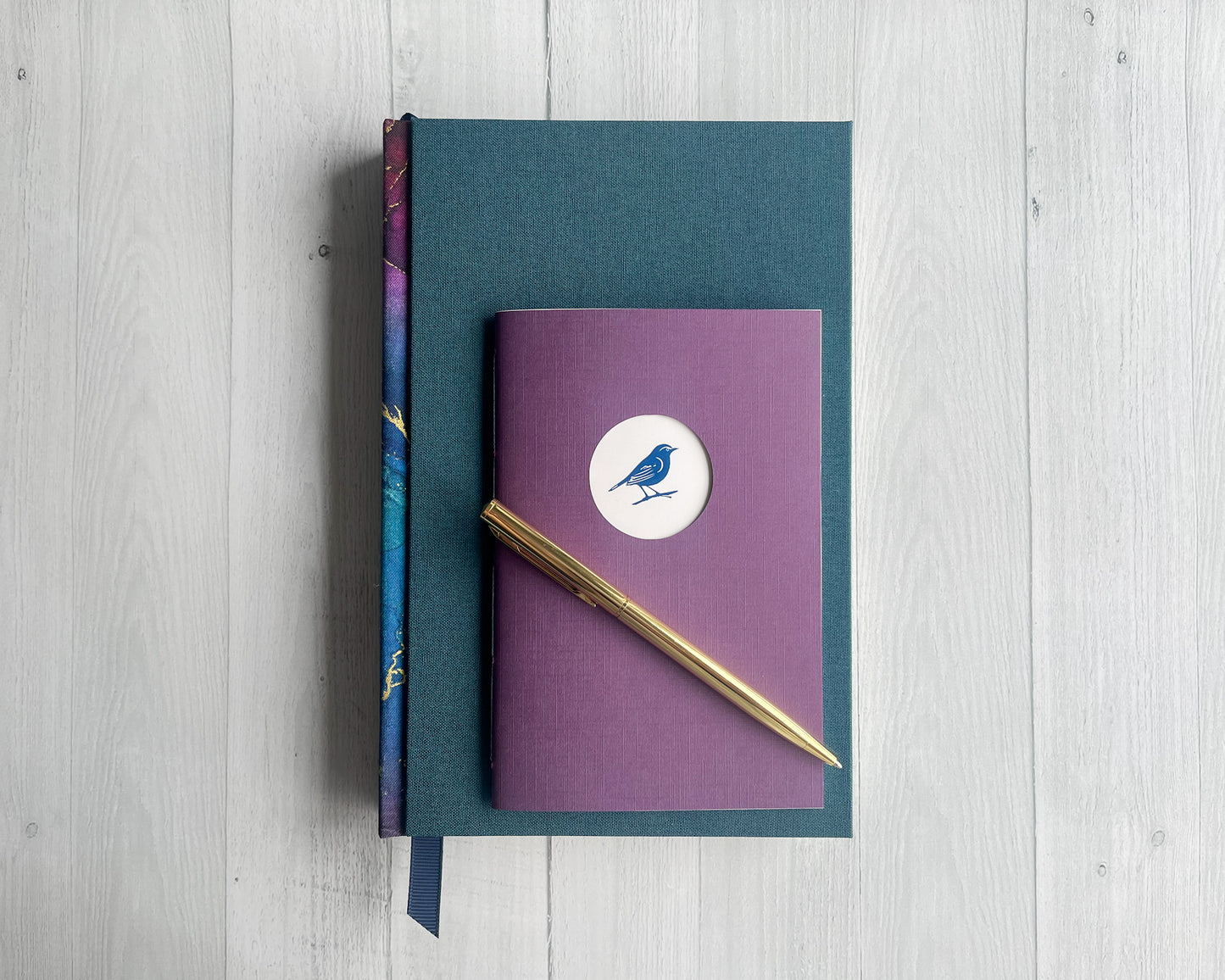 Gilded Twilight Premium Journal in Inkwell & Starfall