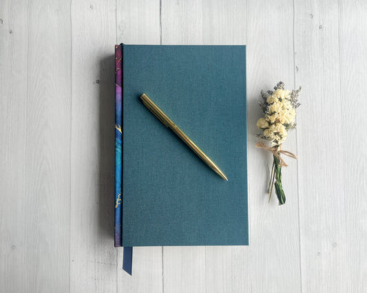 Gilded Twilight Premium Journal in Inkwell & Starfall